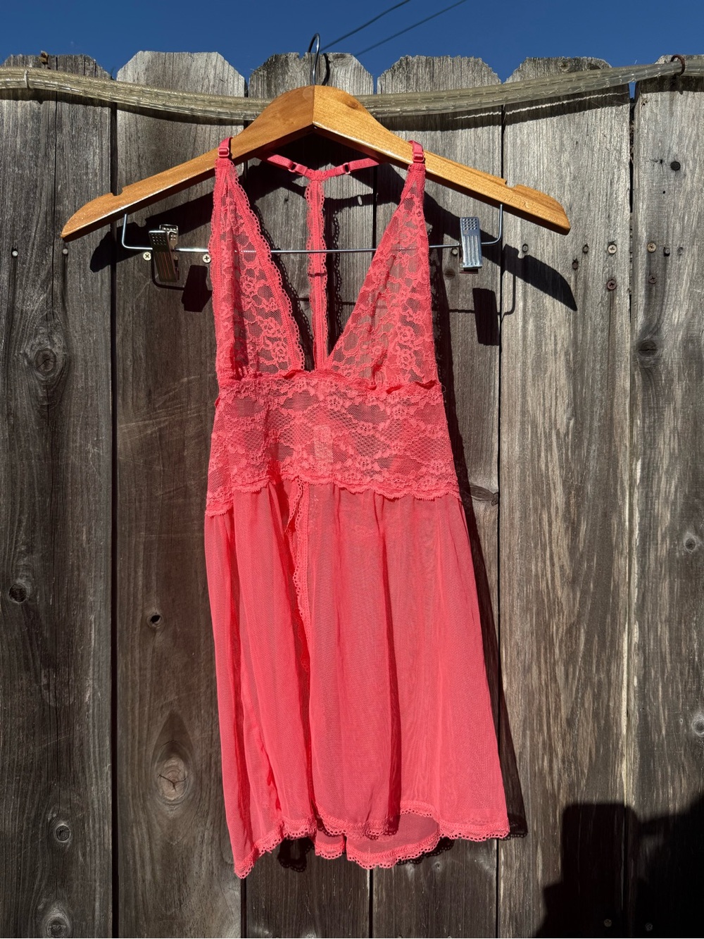 Coral Pink VS Lingerie Top